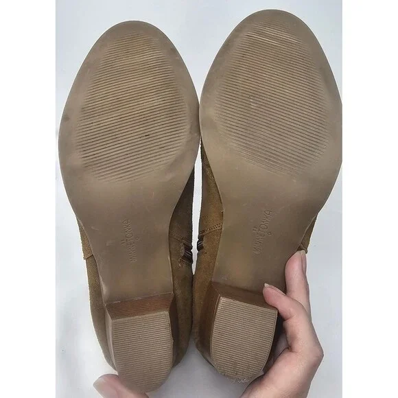 Minnetonka Melissa Bootie Womens 9.5 Dusty Brown Suede Side Zip Ankle 81033 - Picture 9 of 16